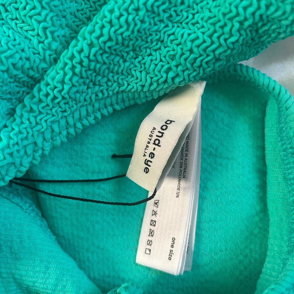 Turquoise Textured Bikini Bottom - Picture 4 of 6